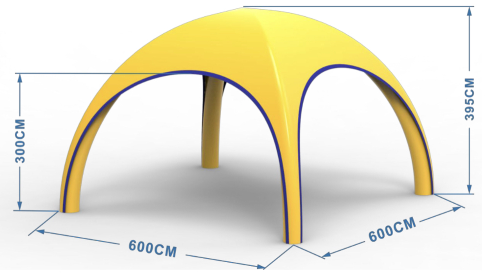 Gazebo Gonfiabile A Tenuta Stagna Personalizzabile