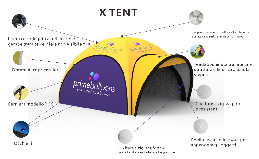 Gazebo Gonfiabile A Tenuta Stagna Personalizzabile