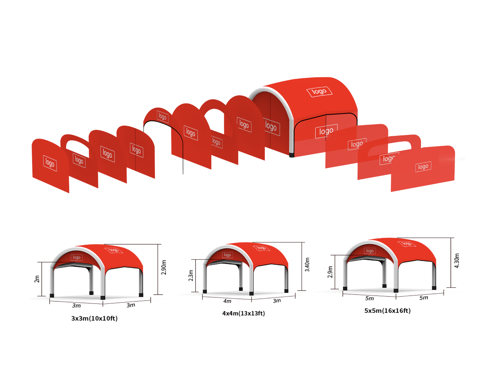 Gazebo Gonfiabile “Cloud” Personalizzabile
