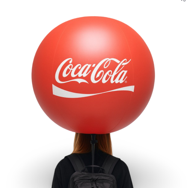 Zaino con Pallone Pubblicitario in PVC