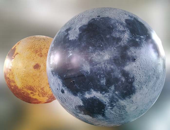 Luna Gonfiabile Gigante Illuminata