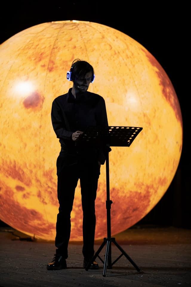 Luna Gonfiabile Gigante Illuminata