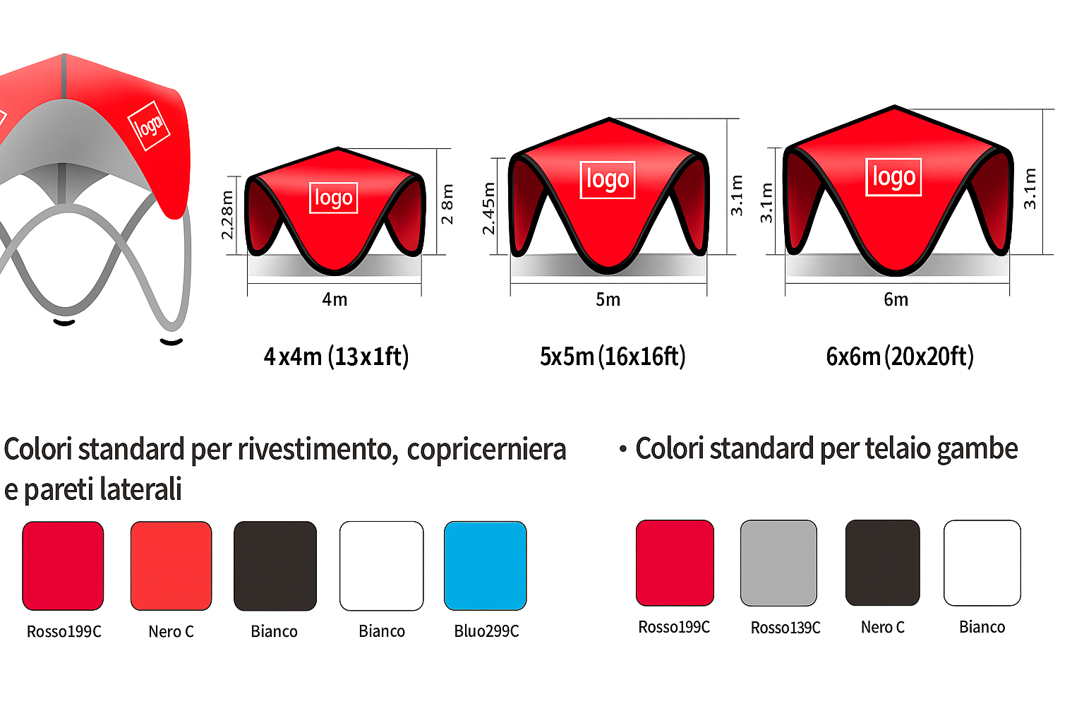 Gazebo Gonfiabile “X-Dome” Personalizzabile